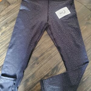 ZYIA Black Leopard Light & Tight Leggings